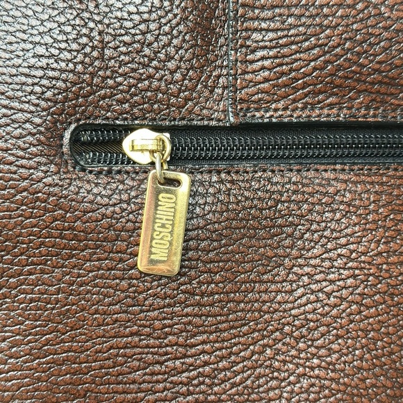 ❌SOLD❌MOSCHINO Brown Leather work/office bag. GUC❗️ - Picture 10 of 15